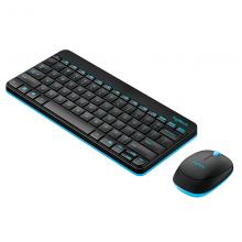 罗技（Logitech）MK245 Nano 窄边框无线键盘 黑蓝
