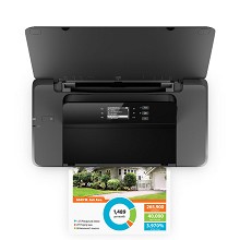 惠普（HP）OfficeJet 200 Mobile Printer A4彩色喷墨打印机 无线网络打印 9页/分钟 手动双面打印 适用耗材：HP 62 一年保修