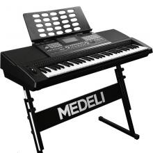 美得理（MEDELI）A800 黑色61键专业考级电子琴 