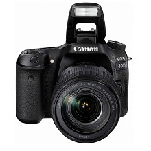 佳能（Canon）EOS 80D 单反套机 2420万像素 CMOS APS画幅 F5.6 3.0 ISO 100-16000 SD卡；SDHC卡；SDXC卡