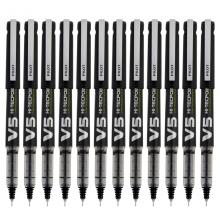 百乐（PILOT）BX-V5 针管走珠笔 签字笔 0.5mm 12支装 黑色 书写用笔类用具