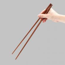 双宇竹木 加长加粗捞面实木筷子 长42cm 5双装