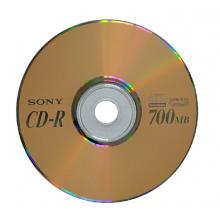 索尼（SONY）CD-R 48速 刻录盘 单片盒装音乐CD sony 空白CD光盘