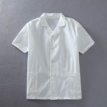 广名 3-1 西服领夏装短袖厨师服 白色（尺寸备注）