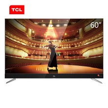 TCL 60C2 60英寸4K超高清智能电视 支持有线/无线连接 3840x2160分辨率 LED显示屏 二级能效 一年保修 黑色