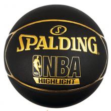 斯伯丁（Spalding）74-634Y 黑金校尉PU篮球 室内外通用 7号球 黑金
