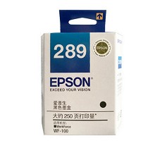 爱普生（EPSON）T289 黑色墨盒 250页打印量 适用机型:WF-100 单支装