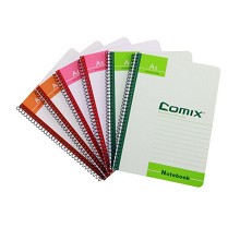 齐心（COMIX）C4515 A5螺旋圈装订本笔记本80页 6本/包 整包价
