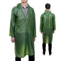 云巧 001 塑料一次性加厚成人雨衣 绿色 均码