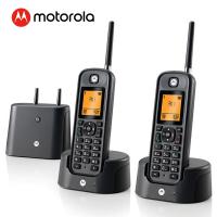 摩托罗拉（Motorola）O202C 电话机 远距离数字无绳套装 黑色