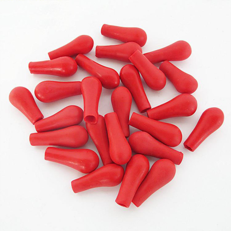 研知 优质加厚滴管乳胶帽 滴管滴瓶专用配套红皮头 100个装