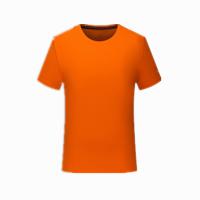 周一 纯色圆领短袖文化衫 团建队服（白色/橙色 及尺码下单）备注