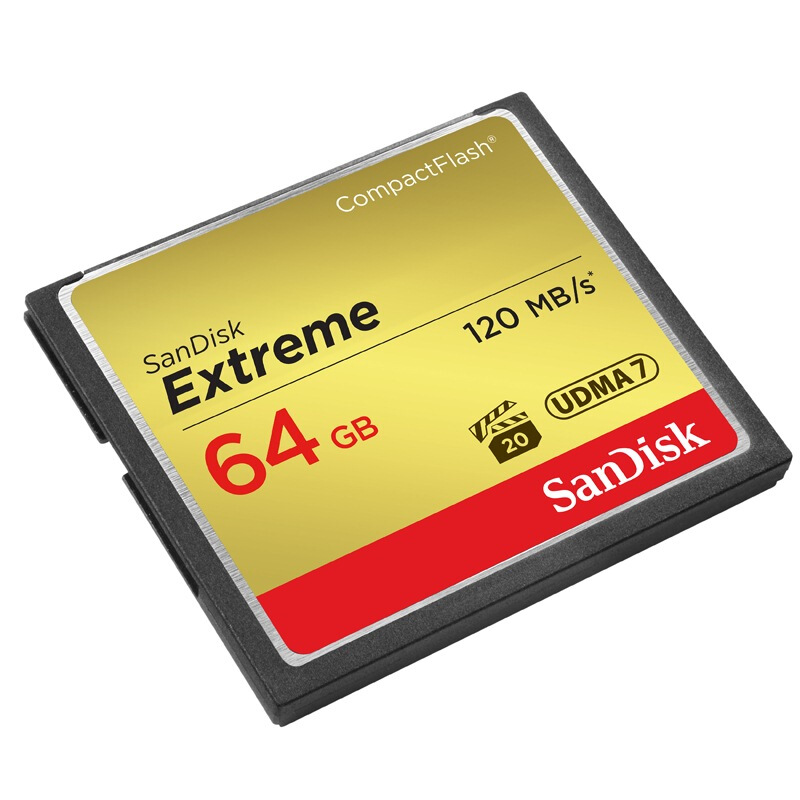 闪迪(sandisk)64gb cf(compactflash)存储卡 udma7 至尊极速版 读速