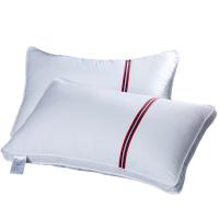 泉奈 羽丝绒高枕芯 全棉贡缎成人学生枕头 2个/对 枕芯10.1-15cm