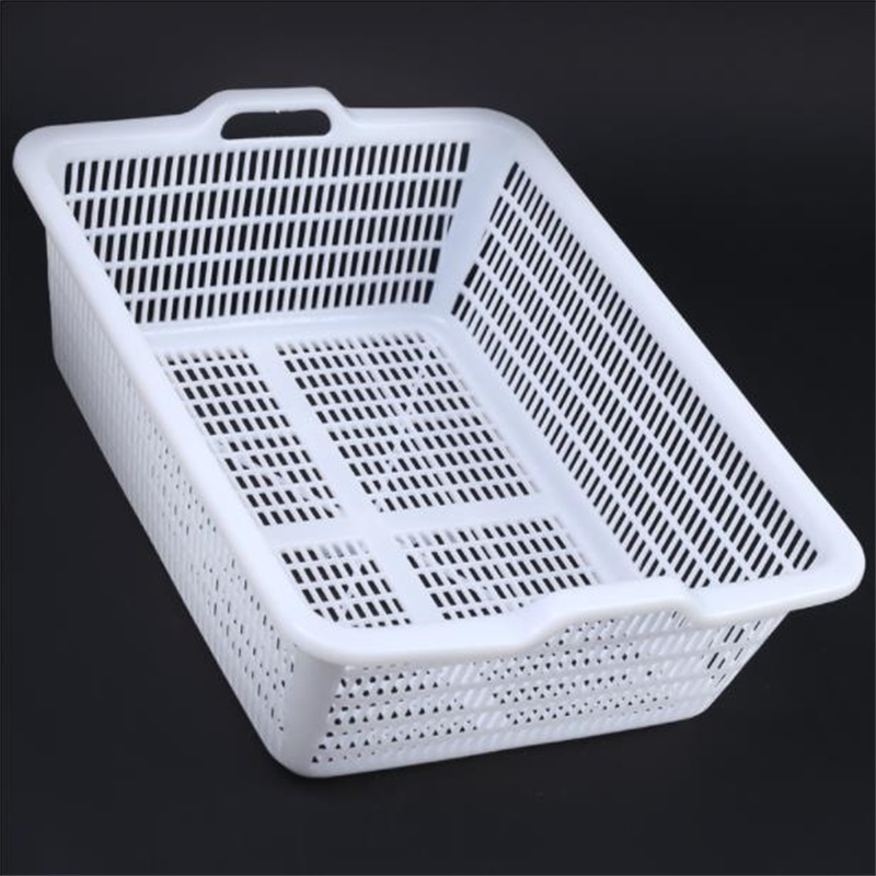 左遇 塑料筐 厨房加厚洗菜篮 小号410*300*140mm 白色