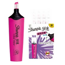 锐意（Sharpie）1962666 荧光笔透明式笔头 12支/盒 单盒 粉色