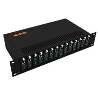 netLINK HTB-14AC/D 电信级14槽光纤收发器台式机架 标准19英寸2U机箱 双电源冗余