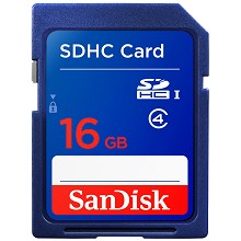 闪迪（SanDisk）16GB SDHC存储卡 Class4 SD卡