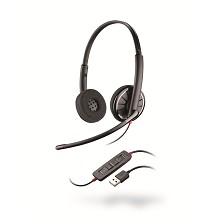 缤特力（Plantronics）Blackwire C320 双耳有线降噪耳麦耳机带麦克风