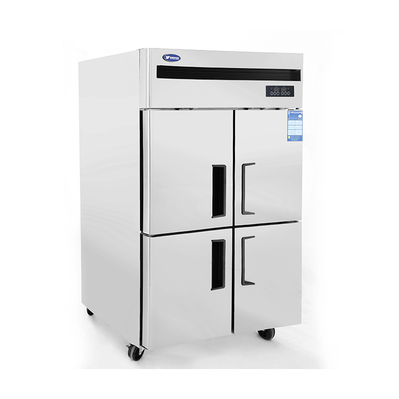 银都yd-qbf-6113 工程款商用四门冰柜 直冷双温 钢灰 120*75*196cm
