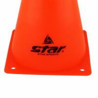 世达（star）SA402-04 三角锥标志桶 高23cm 橘红色