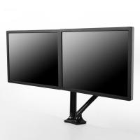 乐歌（Loctek）Q3D 双屏拼接显示器设计电脑架 桌面底座旋转升降双屏支架 单个 黑色