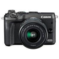 佳能（Canon）EOS M6 微单相机套机 15-45微单镜头 黑色 一年质保