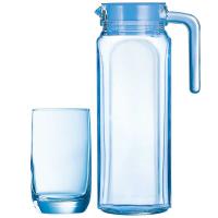乐美雅（Luminarc）L1769 玻璃杯套装 凝彩直身壶水具5件套钠钙玻璃 单套