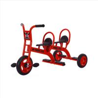 豪气宝贝 5166 儿童三轮车 PVC轮材质 可带人 红色 120*58*65cm