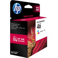 惠普（HP）CZ638AA 46 彩色墨盒 适用HP DeskJet 2020hc/2520hc/2529/2029/4729 打印量750页 15天质保