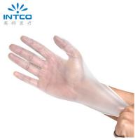 英科（INTCO）小号S 一次性PVC检查手套 防水透明  100只/盒