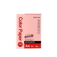 齐心（COMIX）C5984-24 彩色多功能打印纸 A4 80g 100张/包 红色