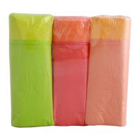 敏胤（minyin）加厚型抽绳式垃圾袋 45*55cm 15PC*3卷/组 彩色 三组装
