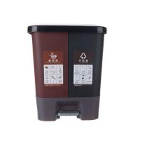 稻朗（Doolong）DL20L03 分类垃圾桶 清洁桶 黑色 棕色两色备注