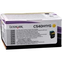 利盟（Lexmark）C540H1YG 墨粉盒 适用于X/C543/544/546/548 黄色 高容（2500页）