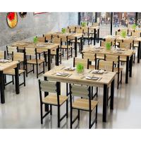 烈火 食堂餐桌椅组合 （1.2米*0.6米）