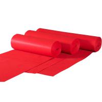 桂凤 一次性红地毯拉绒加厚款 厚度5mm 1米*50米/卷