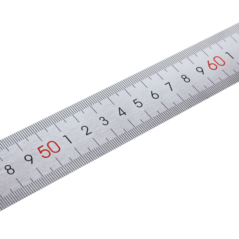 得力(deli)8460 不锈钢直尺刻度尺长尺 100cm