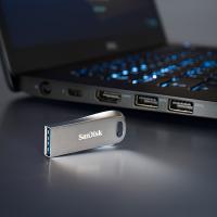 闪迪(SanDisk)128GB USB3.1 U盘 CZ74酷奂银色 读速150MB/s 金属外壳 内含安全加密软件