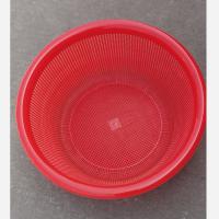 得力洁 GF塑料篮 洗菜篮子 沥水篮 圆形 909米罗 红色 直径50cm 高18cm