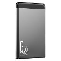 忆捷（EAGET） USB3.0移动硬盘G55 2.5英寸全金属文件数据备份存储安全高速防震 G55-2TB