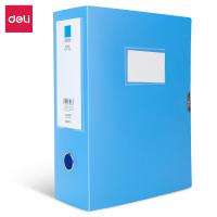 得力(deli)5626ES_100mm档案盒(蓝)(1个/包) 销售单位：个