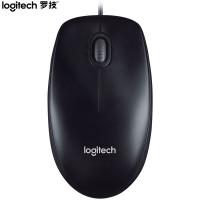 罗技（Logitech） M90（M91P）有线光电鼠标 电脑笔记本家用鼠标 左右手通用对称鼠标 黑色